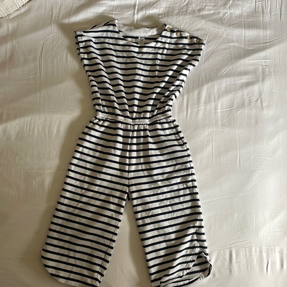 Gap kids striped jumpsuit